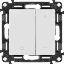 Диммер СЭПк механизм Valena Life 400Вт универс. без нейтрали с лицев. панелью бел. Leg 752462