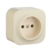 Розетка 1-м ОП Quteo 16А IP20 2P сл.кость Leg 782240