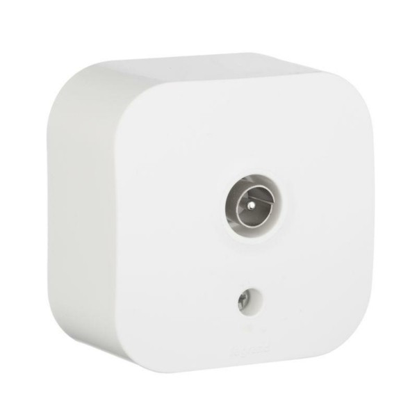 Розетка телевизионная ТВ 1-м ОП Quteo IP20 звезда бел. Leg 782215