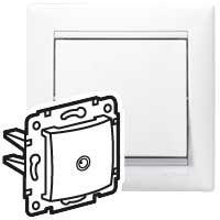 Розетка телевизионная оконечная ТВ СП Valena 10дБ механизм бел. (DIY-упак.) Leg 694276