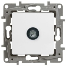 Розетка телевизионная ТВ СП Etika 2дБ 0-2400МГц звезда механизм бел. Leg 672251