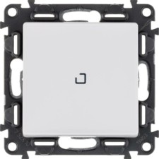 Выключатель 1кл. СП Valena Life 10А IP20 250В 10AX с инд. с лиц.пан. механизм бел. Leg 752410