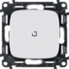 Механизм переключателя 1-кл. СП Valena Allure 10А IP20 250В 10AX с подсветкой с лиц. панелью безвинт. зажимы бел. Leg 752726