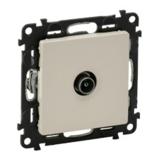 Розетка телевизионная оконечная ТВ 1-м Valena Life 10дБ 0-862МГц с лиц.пан. механизм сл.кость Leg 753560