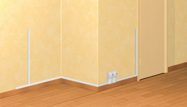 Кабель-канал ККМЭ 1-секц. 20х12.5 L2100 пластик DLPlus без перегородки бел. Leg 030008