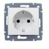 Розетка 1-м СП Cariva 16А IP20 250В 2P+E с/з немецк. стандарт механизм сл.кость Leg 773759