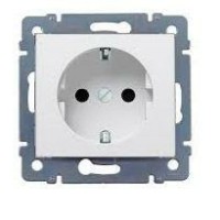 Розетка 1-м СП Cariva 16А IP20 250В 2P+E с/з немецк. стандарт механизм сл.кость Leg 773759