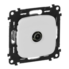 Розетка телевизионная оконечная ТВ 1-м Valena Allure 10дБ 0-862МГц с лиц.пан. механизм бел. Leg 753760