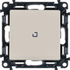 Выключатель 1кл. СП Valena Life 10А IP20 250В 10AX с инд. с лиц.пан. механизм сл.кость Leg 752510