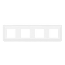 Рамка 4х2мод. Mosaic бел. Leg 078808L