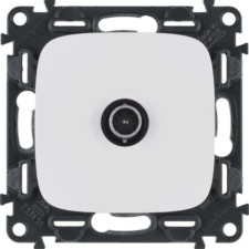 Розетка телевизионная ТВ 1-м Valena Allure 0-2400МГц звезда с лиц.пан. механизм бел. Leg 753751