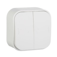 Выключатель 2кл. ОП Quteo 10А IP20 10AX бел. Leg 782202