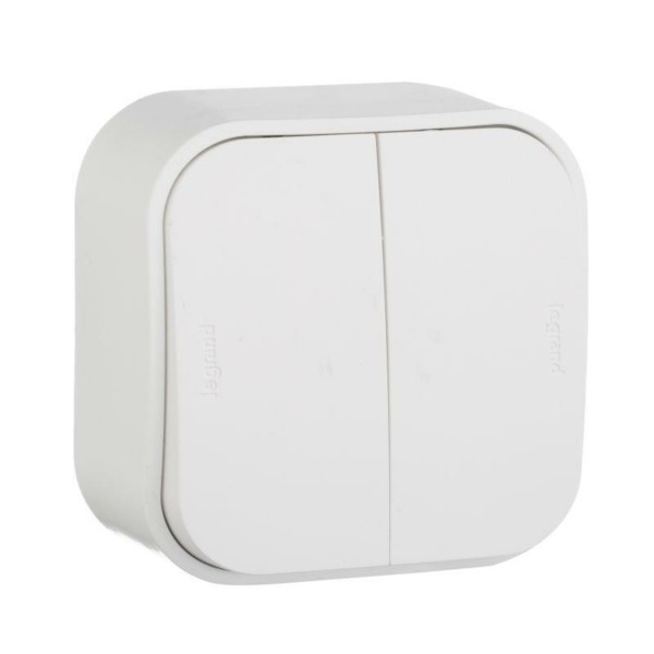 Выключатель 2кл. ОП Quteo 10А IP20 10AX бел. Leg 782202