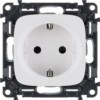 Розетка 1-м СП Valena Allure 16А IP20 250В 2P+E винт. клеммы с лиц.пан. механизм бел. Leg 753724