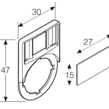 Шильдик широкий KA1-8121 ABB 1SFA616920R8121