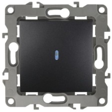 Выключатель 1кл. СП 12 12-1102-05 10А IP20 250В 10AX с инд. механизм антрацит Эра Б0014637