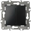 Выключатель 2кл. СП 12 10А IP20 12-1104-05 250В 10AX антрацит Эра Б0014649