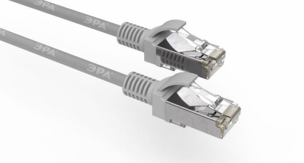 Кабель витая пара F/UTP кат.5e PC-1F-A 1м сер. Simple Эра Б0051380