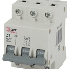 Выключатель автоматический модульный 3п C 25А 4.5кА ВА 47-29 SIMPLE-mod-23 ЭРА Б0039240