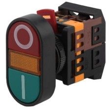 Кнопка APBB-22N I-O d22мм неон/240В 1з+1р BBD10-APBB-K51E ЭРА Б0045624