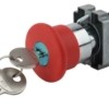 Кнопка LAY5-BS142 “Грибок” d22мм 1р 240В с ключом BBG50-LAY5-K04E красн. ЭРА Б0045637