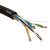 Кабель витая пара U/UTP кат.5E 4х2х24AWG solid CU PE Outdoor черн. (м) Эра Б0044431