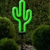 Светильник садовый неоновый ERASF012-31 Кактус солнечная батарея ЭРА Б0044239