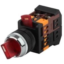 Переключатель ANCLR-22-3 3 фиксир. полож. красн. неон/240В I-O 1з+1р BSW10-ANCLR-3-K04E ЭРА Б0045682