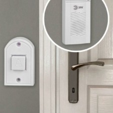 Звонок дверной D50 проводной 1 мелодия бел. Эра Б0052882