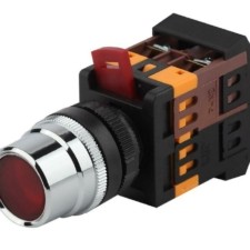 Кнопка ABLF-22 красн. d22мм неон/240В 1з+1р BBT10-ABLF-K04E ЭРА Б0045648