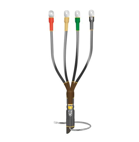 Муфта кабельная концевая внутр. установки 1кВ КВТпН 4х70-120мм с болт. наконечн. Нева-Транс Комплект 22020035