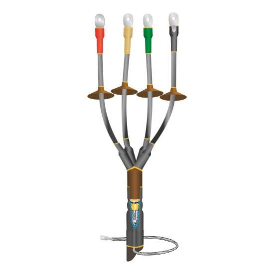 Муфта кабельная концевая наружн. установки 1кВ КНТпН 4х70-120мм с болт. наконечн. Нева-Транс Комплект 22020097