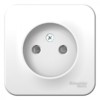 Розетка 1-м ОП Blanca 16А IP20 250В без заземл. защ. шторки с изолир. пластиной бел. SE BLNRA001111