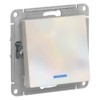 Переключатель проходной 1-кл. СП AtlasDesign 10А IP20 (сх. 6а) 10AX механизм с подсветкой жемчуж. SE ATN000463