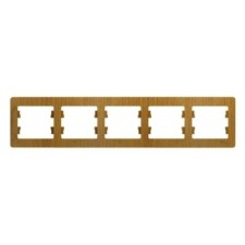 Рамка 5-м Glossa горизонт. дер. дуб SE GSL000505