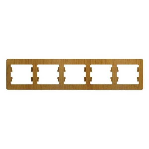 Рамка 5-м Glossa горизонт. дер. дуб SE GSL000505