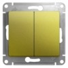 Переключатель 2-кл. СП проходной Glossa 10А IP20 сх. 6 10AX механизм фисташк. SE GSL001065