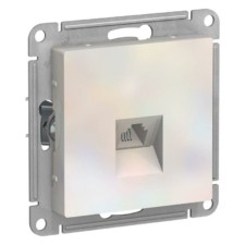 Розетка ТФ 1-м СП AtlasDesign RJ11 механизм жемчуж. SE ATN000481