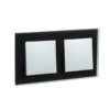 Рамка 2-м AtlasDesign Nature матов. стекло черн. SE ATN331002