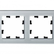 Рамка 2-м AtlasDesign Nature стекло алюм. SE ATN320302