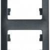 Рамка 2-м Glossa вертикал. антрацит SE GSL000706