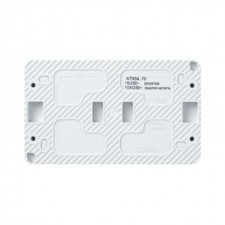 Блок ОП AtlasDesign Profi54 (розетка 16А 250В с заземл. защ. шторки + 1-кл. выкл. 10А) IP54 бел. SE ATN540170