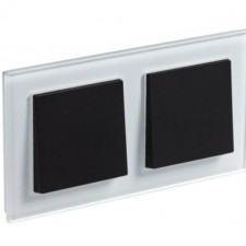 Рамка 2-м AtlasDesign Nature стекло бел. SE ATN320102