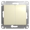 Переключатель проходной 2-кл. СП Glossa 10А IP20 (сх. 6/2) 10AX механизм беж. SE GSL000265