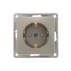 Розетка 1-м СП W59 16А IP20 с заземл. защ. шторки механизм шампань SE RS16-152-4-86