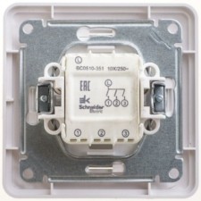 Выключатель 3-кл. СП W59 10А IP20 10AX в сборе бел. SE VS0510-351-18