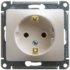 Розетка 1-м СП Glossa 16А IP20 с заземл. механизм перламутр. SE GSL000643