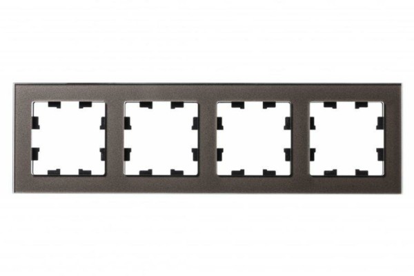Рамка 4-м AtlasDesign Nature стекло мокко SE ATN320604