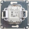 Переключатель проходной 1-кл. СП Glossa 10А IP20 (сх. 6) 10AX механизм перламутр. SE GSL000661