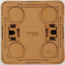 Розетка 1-м ОП Этюд Дача 16А IP20 250В с заземл. защ. шторки бук SE PA16-004T